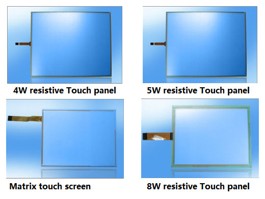 ITO film Glass USB Resistive Matrix industrial Touch screen Panel 4w 5w 8w