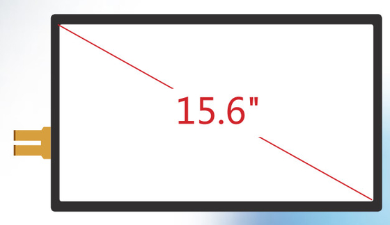 Pannello trasparente capacitivo sporgente a 15.6 pollici del touch screen con la struttura di G+G