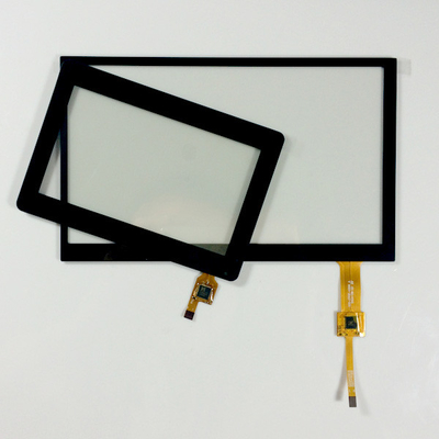 Pannello di tocco capacitivo sporgente a 7 pollici su ordinazione, pannello trasparente del touch screen