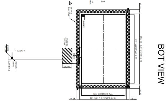POS G+G 10.1 pollici pannello touch capacitivo proiettato