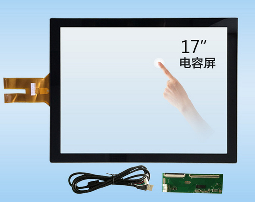 10-Point a 17 pollici ha proiettato il pannello capacitivo dell'affissione a cristalli liquidi del touch screen, pannello di tocco industriale